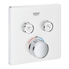 Внешняя часть термостата для ванны и душа GROHE Grohtherm SmartControl на 2 потребителя, белая луна (29156LS0)