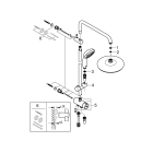 Душевая система GROHE Vitalio Start System 210 с переключателем потоков, хром (26382001)