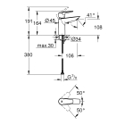 Смеситель для раковины GROHE BauEdge, M-size, хром (23904001)