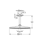 Верхний душ GROHE Rainshower Mono 310 Cube, 9,5 л/мин, 1 режим, 142 мм, теплый закат матовый (26566DL0)