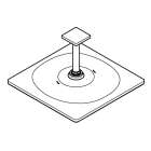 Верхний душ GROHE Rainshower Mono 310 Cube, 9,5 л/мин, 1 режим, 142 мм, теплый закат матовый (26566DL0)