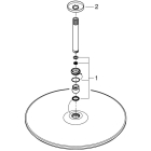 Верхний душ GROHE Rainshower Cosmopolitan 400, 7,5 л/мин, 1 режим, 142 мм, хром (26256000)