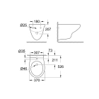 Биде подвесное GROHE Bau Ceramic, альпин-белый (39433000)