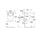 Писсуар GROHE Bau Ceramic, скрытый монтаж, альпин-белый (39438000)