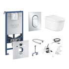 Набор унитаз-биде GROHE Sensia Pro с панелью смыва, системой инсталляции и комплектом для автоматического смыва (120170)