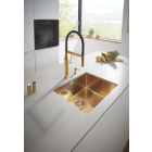 Мойка GROHE K700U Cube с одной чашей, 500 x 400 мм, холодный рассвет матовый (31574GN0)