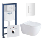 Комплект инсталляции GROHE Rapid SL 38772SH0 с унитазом Aquatek ПОЛАРИС AQ0700-01 и сиденьем с микролифтом (NW0335)