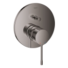 Внешняя часть смесителя для ванны GROHE Essence скрытого монтажа на 2 потребителя, круглая, темный графит глянец (24167A01)