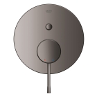Внешняя часть смесителя для ванны GROHE Essence скрытого монтажа на 2 потребителя, круглая, темный графит глянец (24167A01)