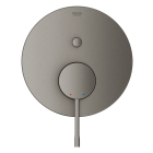 Внешняя часть смесителя для ванны GROHE Essence скрытого монтажа на 2 потребителя, круглая, темный графит матовый (24167AL1)
