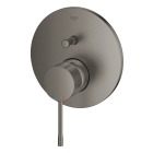 Внешняя часть смесителя для ванны GROHE Essence скрытого монтажа на 2 потребителя, круглая, темный графит матовый (24167AL1)