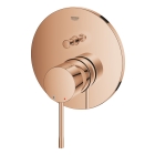 Внешняя часть смесителя для ванны GROHE Essence скрытого монтажа на 2 потребителя, круглая, теплый закат глянец (24167DA1)