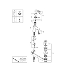 Смеситель для раковины GROHE Eurostyle, S-size, хром (33558003)