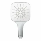 Ручной душ GROHE Rainshower SmartActive 130 Cube, 9,5 л/мин, 3 режима, хром/белый (26582LS0)