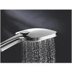 Ручной душ GROHE Rainshower SmartActive 130 Cube, 9,5 л/мин, 3 режима, хром/белый (26582LS0)