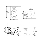 Комплект инсталляции GROHE Rapid SL NW0145/S с унитазом AQUAme AQM2011 и сиденьем с микролифтом (NW0278)