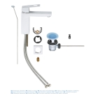 Смеситель для раковины GROHE Eurocube с донным клапаном, M-size, хром (23445000)