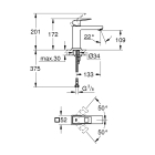 Смеситель для раковины GROHE Eurocube, M-Size, хром (23446000)