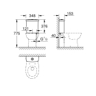 Смывной бачок для унитаза GROHE Bau Ceramic, альпин-белый (39436000)