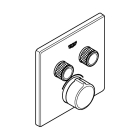 Внешняя часть смесителя для ванны и душа GROHE SmartControl квадратная, на 2 потребителя, хром (29148000)