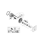 Внешняя часть смесителя для ванны и душа GROHE SmartControl квадратная, на 2 потребителя, хром (29148000)