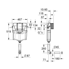 Смывной бачок скрытого монтажа для унитаза GROHE GD2 (38987000)