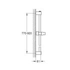 Душевой гарнитур GROHE Tempesta 110, 1 режим струи, душевая штанга 900 мм, 7,6 л/мин, хром (27925003)