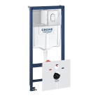 Комплект инсталляции для унитаза, GROHE Rapid SL 4 в 1 с панелью смыва Arena Cosmopolitan, хром (38929000)