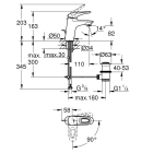 Смеситель для раковины GROHE Eurostyle, S-size, белая луна (23374LS3)