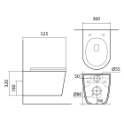 Комплект инсталляции GROHE NW0145/S с унитазом Aquatek ВЕГА и сиденьем с микролифтом (NW0204)