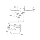 Раковина GROHE Euro Ceramic с гигиеническим покрытием 65 см, альпин белый (3932300H)