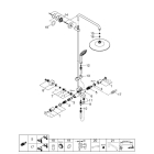 Душевая система GROHE Euphoria System 260 с термостатом для ванны, хром (27475001)