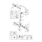 Душевая система с однорычажным смесителем настенного монтажа, GROHE Euphoria System, хром, (27473001)