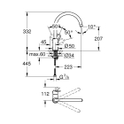 Смеситель для кухни GROHE BauLoop, хром (31368000)