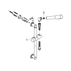 Душевой гарнитур GROHE Sena Stick, 1 режим струи, душевая штанга 600 мм, 9,5 л/мин, хром (28581000)