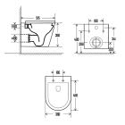 Комплект инсталляции GROHE Rapid SL NW0145/S с унитазом AQUAme AQM2001MB и сиденьем с микролифтом (NW0270)
