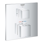 Внешняя часть термостата для душа GROHE Grohtherm Cube на 1 потребителя, хром (24153000)
