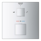 Внешняя часть термостата для ванны GROHE Grohtherm Cube на 2 потребителя, хром (24155000)