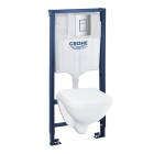 Комплект инсталляции GROHE Solido 4 в 1 с подвесным унитазом Lecico и сиденьем (39467000)