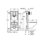Комплект инсталляции GROHE Solido 4 в 1 с подвесным унитазом Lecico и сиденьем (39467000)