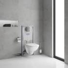 Комплект инсталляции GROHE Solido 4 в 1 с подвесным унитазом Lecico и сиденьем (39467000)