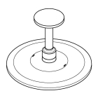 Комплект из верхнего душа и кронштейна GROHE Rainshower 310 SmartActive, фантомный черный (22124KF0)