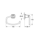 Держатель для туалетной бумаги GROHE Grandera, теплый закат глянец (40625DA0)