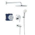 Душевая система GROHE BauEdge со смесителем для ванны, хром (25291000)
