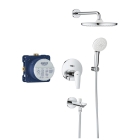 Душевая система GROHE BauEdge со смесителем для ванны, хром (25291000)