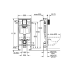 Система инсталляции для унитаза, GROHE Rapid SL (38536001)