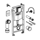 Комплект инсталляции для унитаза GROHE Rapid SL 3 в 1 с панелью смыва Skate Air, хром (38721001)