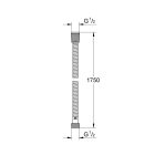 Душевой гарнитур GROHE Sena Stick, 1 режим струи, душевая штанга 600 мм, 9,5 л/мин, хром (28581000)