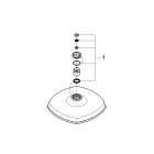 Верхний душ GROHE Rainshower Grandera 210, 1 режим, хром (26473000)