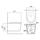 Комплект инсталляции GROHE NW0145/S с унитазом Aquatek ВЕГА и сиденьем с микролифтом (NW0205)